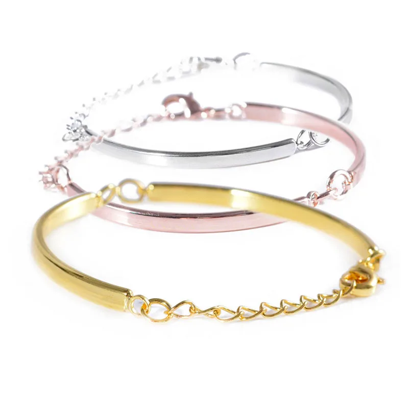 Модный Регулируемый изогнутый браслет коннектор 10 шт. для самостоятельного