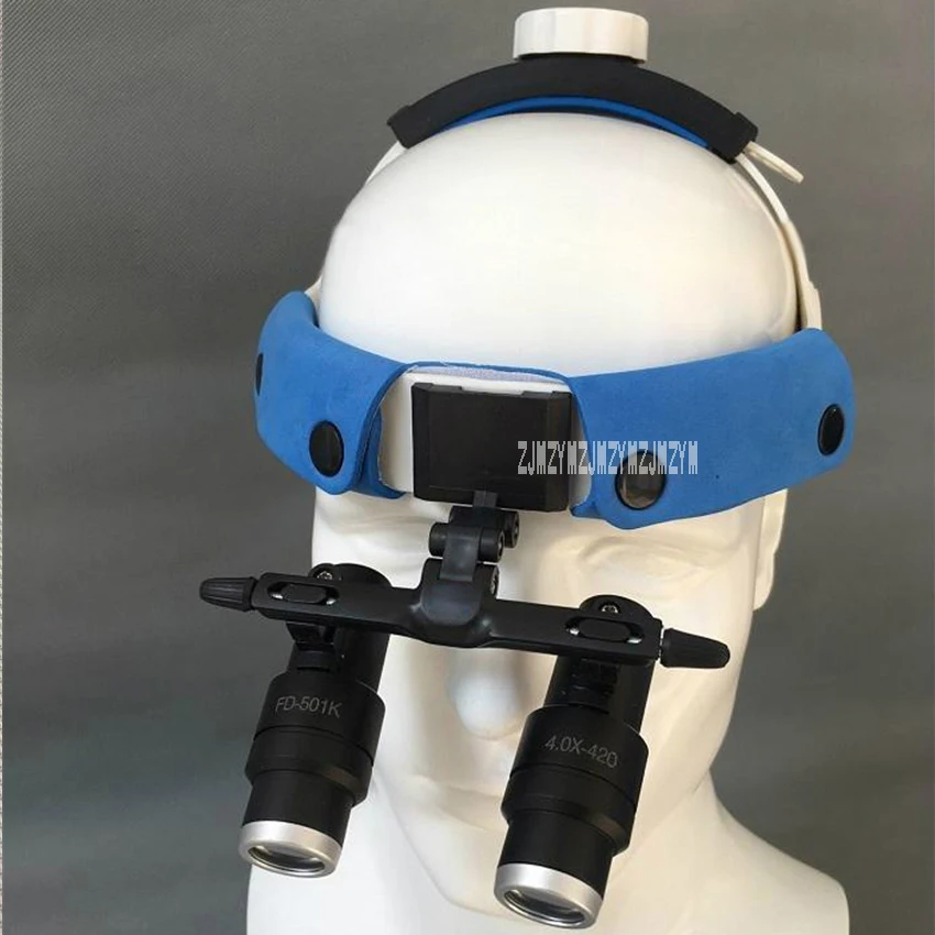 New High-quality Portable Head Wearing Microscope Adjustable Magnifying Glass 5X Lens 55-80mm Hot Selling | Инструменты