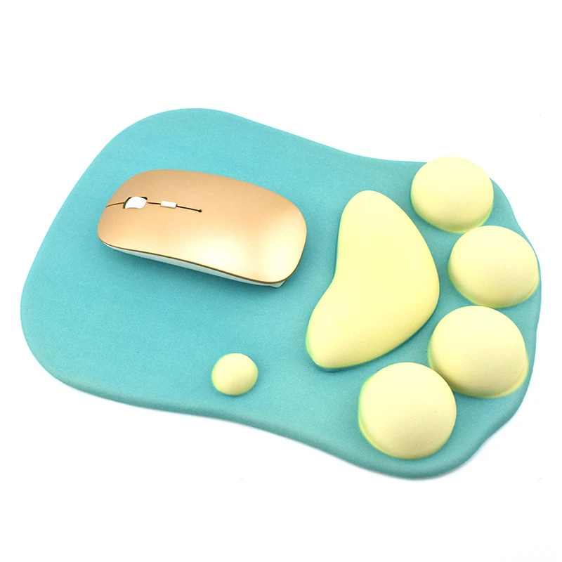 

NEO STAR Silicon Mouse Pad With PU Rrist Rest Cat Paw Shape Comfort Anti-skid Thicken Mouse Mat In Stock