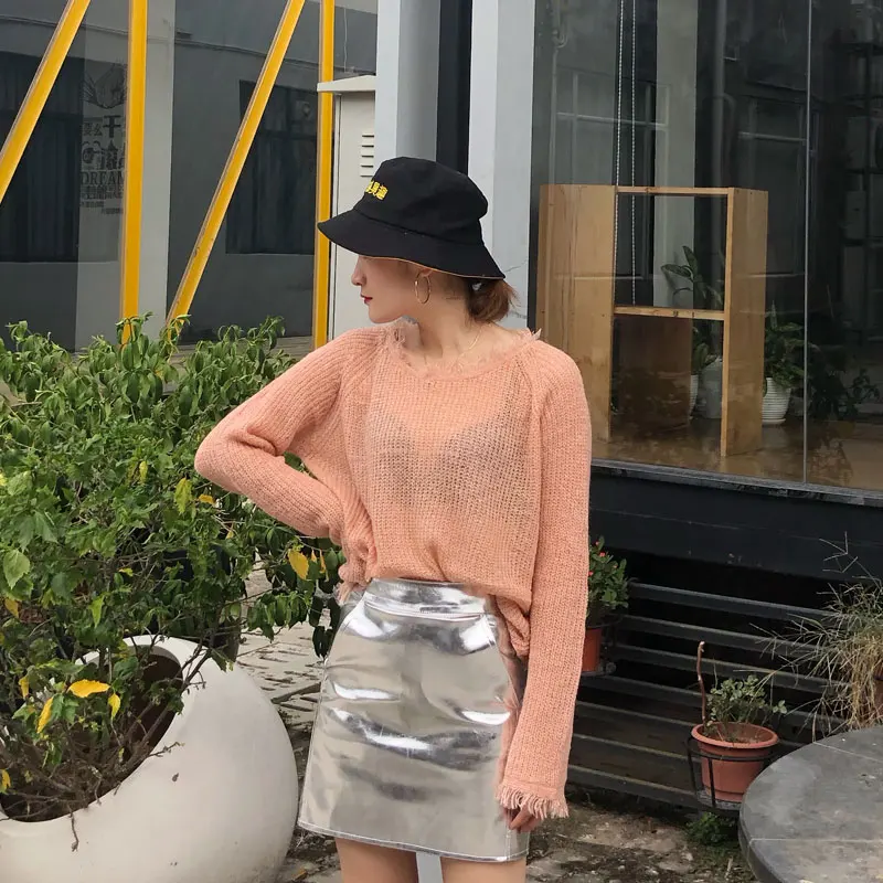 Women Pu Leather Skirt 2018 Autumn Streetwear Casual Office Work Wear Bodycon Pencil High Waist Mini Skirts Jupe | Женская одежда