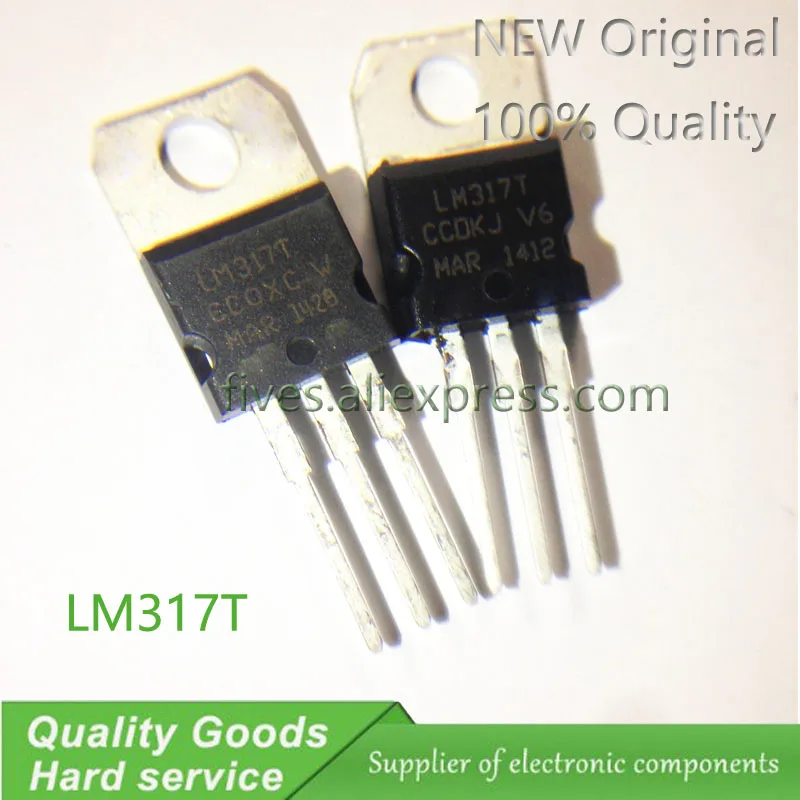 10 unids/lote LM317T LM317 a 220 регулируемый|Органайзеры для кабеля| |