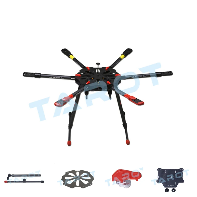 Таро X6 гексакоптер складной карбоновый каркас части Drone аксессуары|drone accessories|tarot