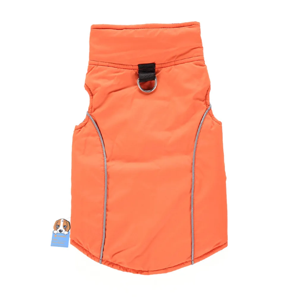 Двусторонняя одежда для домашних животных собак холодной погоды с флисовой