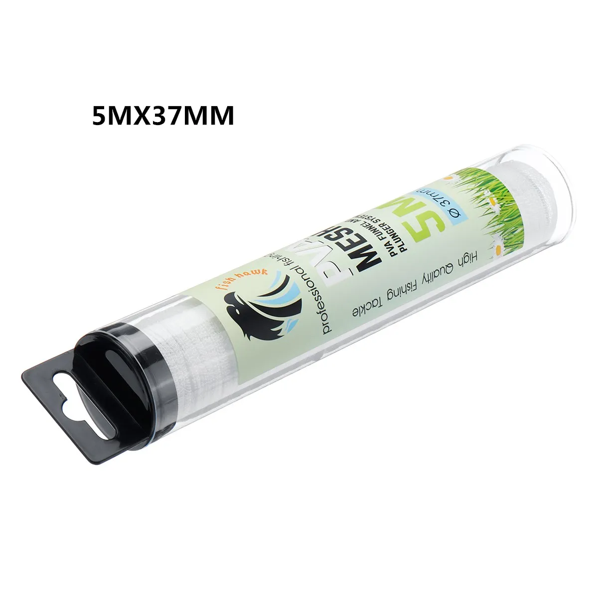Type1 5MX37MM 1PC 5M 7M 10M Carp Fishing PVA Mesh Refill Hair Rig Hook Bait Feeder Boillie Rigging Rig Hook 18/25/37/44mm - Цвет: Type1 5MX37MM