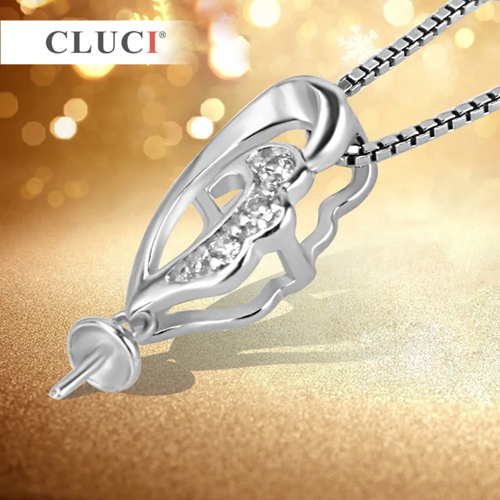 CLUCI Высокое качество сладкий Любовь Циркон кулон для изготовления ювелирных