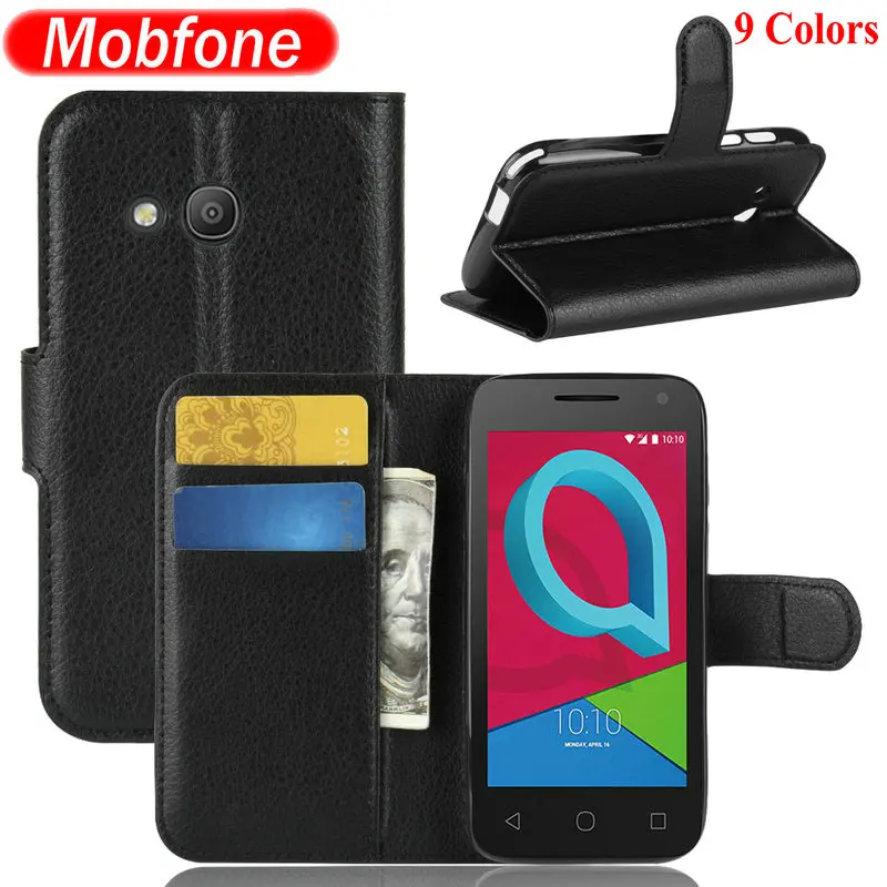 Для Alcatel 1C 1X 3C 3V 3 7 1 1S 2019 бизнес кошелек личи PU кожаный чехол для U3 U5 3G HD книга флип