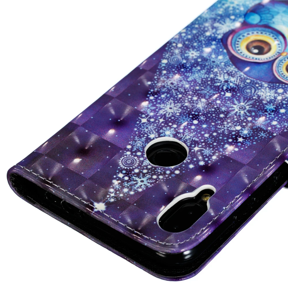 Роскошный чехол для телефона Redmi Note 7 с объемной совой Xiaomi 6 Pro модный кожаный