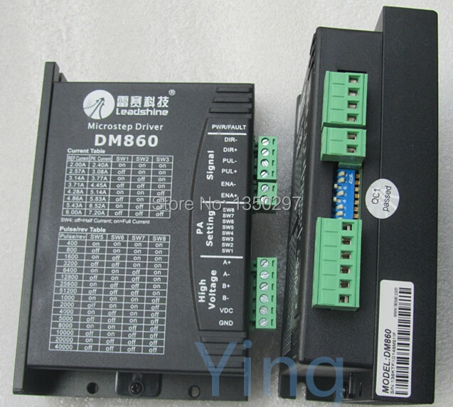 Двухфазный Драйвер шагового двигателя Leadshine DM860 24 80VDC драйвер гравировальный