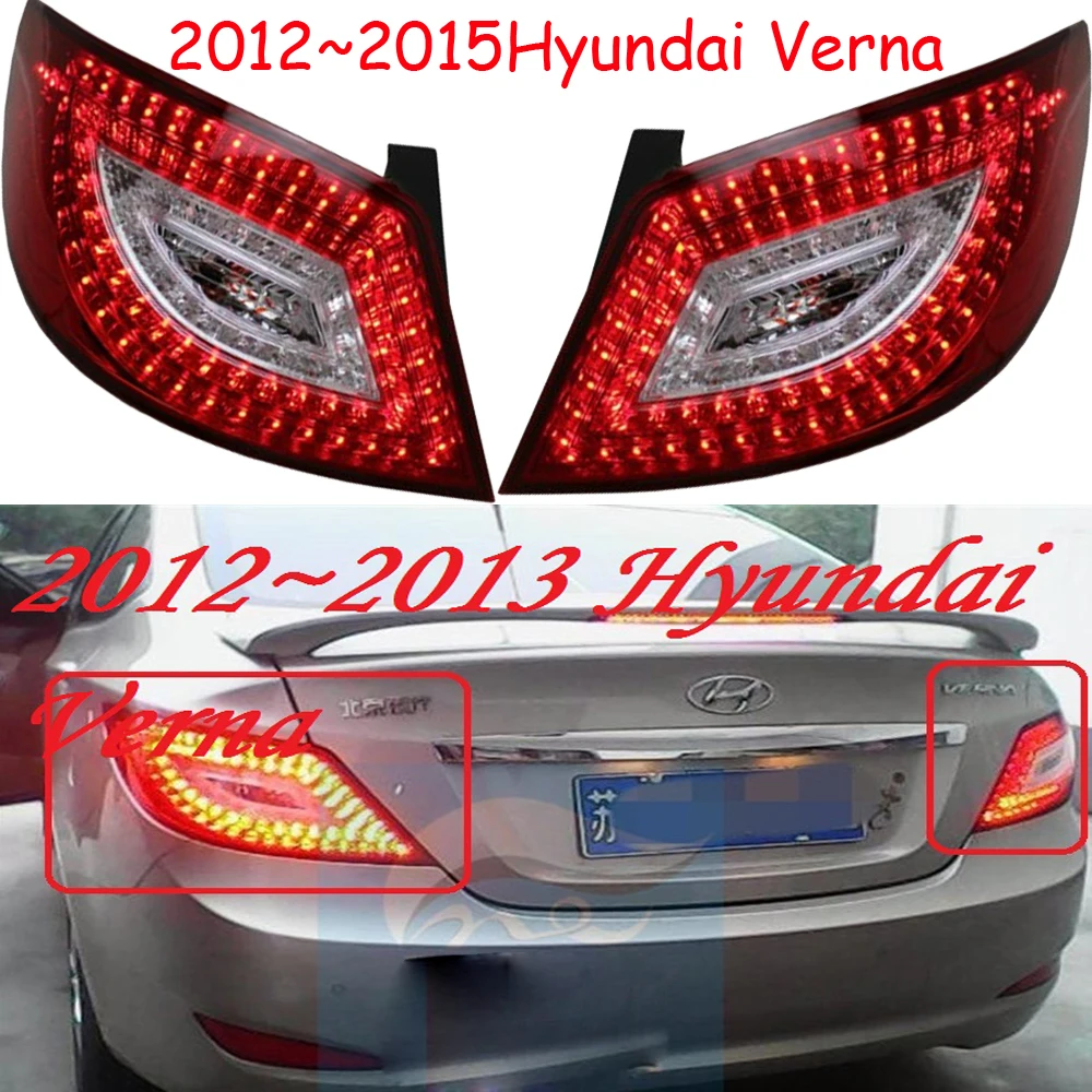 Задний фонарь для автомобильного бампера Hyundai Verna задний светодиод solaris 2012 ~ 2014