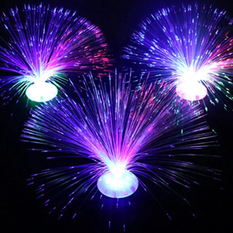 5 шт. креативная цветная светодиодная волоконно оптическая Цветочная лампа