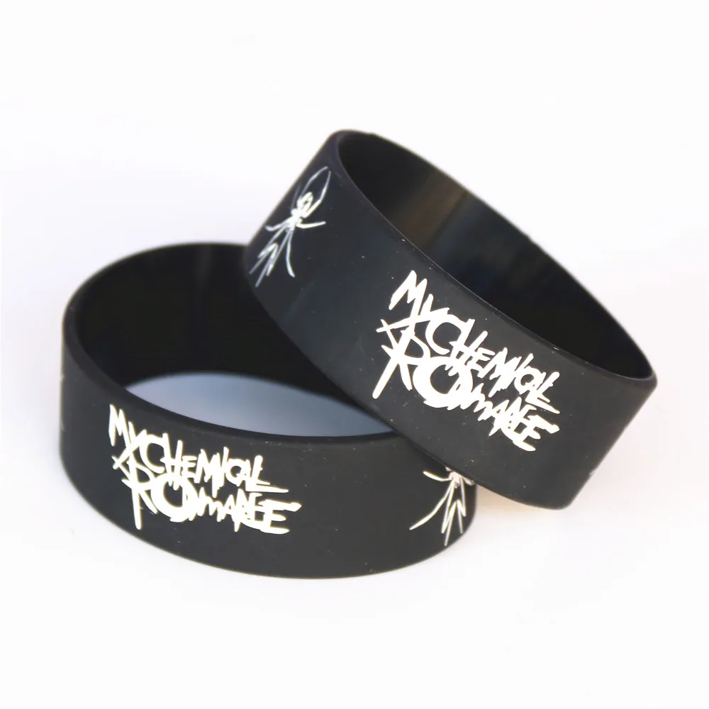 Браслет мужской резиновый с рисунком My Chemical Romance 1 шт. SH065 горячая Распродажа |