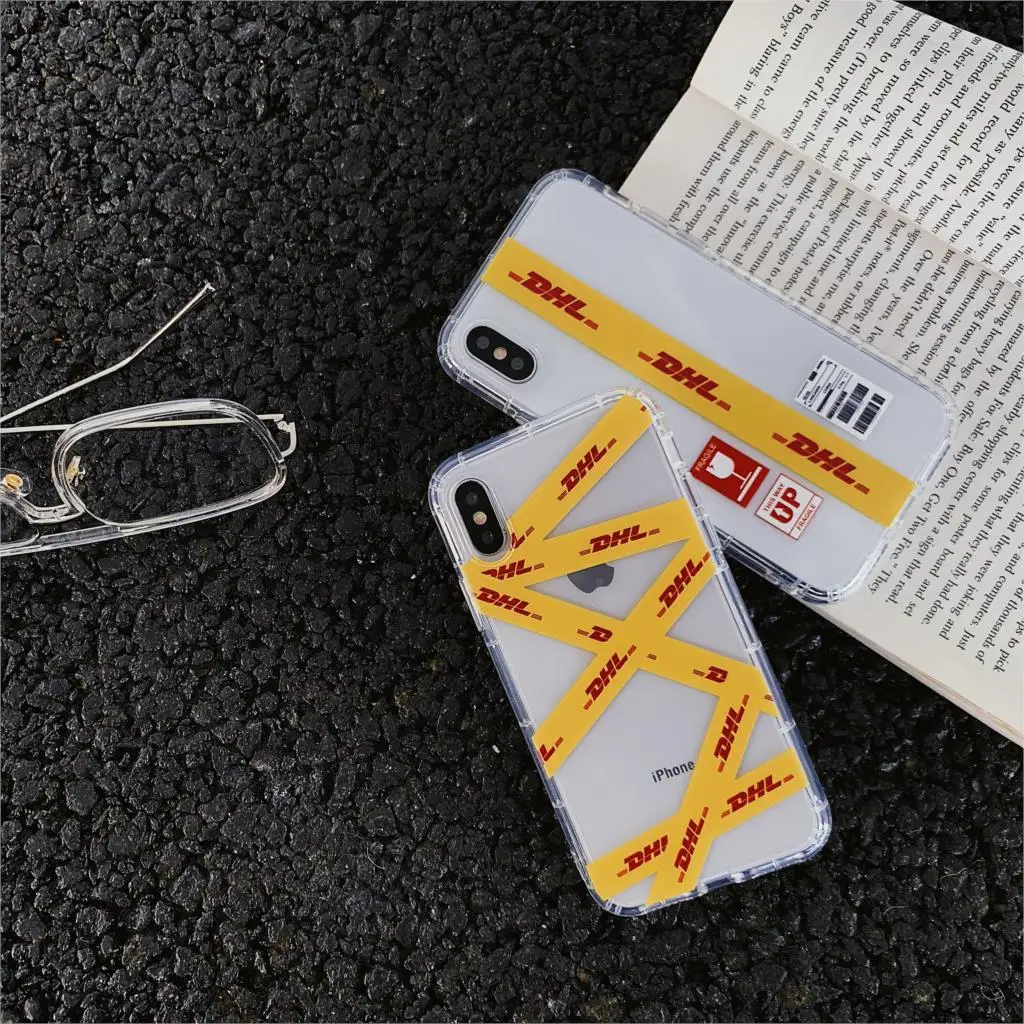 Простой персональный чехол для телефона с узором Dhl Для Iphone X Xs Max Xr 10 8 7 6 6s Plus