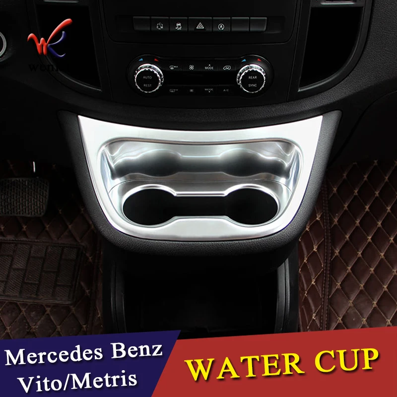 2 шт. для Mercedes Benz Vito Valente Metris 2014-2018 матовый серебристый ABS хром передняя крышка