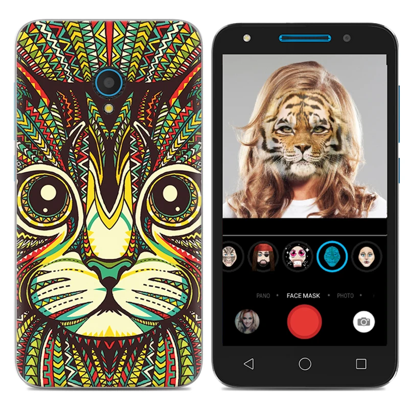 Мягкий чехол для мобильного телефона Alcatel Работает с любым оператором U5/ 5044D