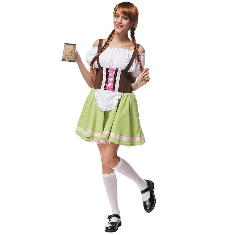 Bavarian Oktoberfest маскарадный костюм для взрослых карнавальный Хэллоуина сексуальные