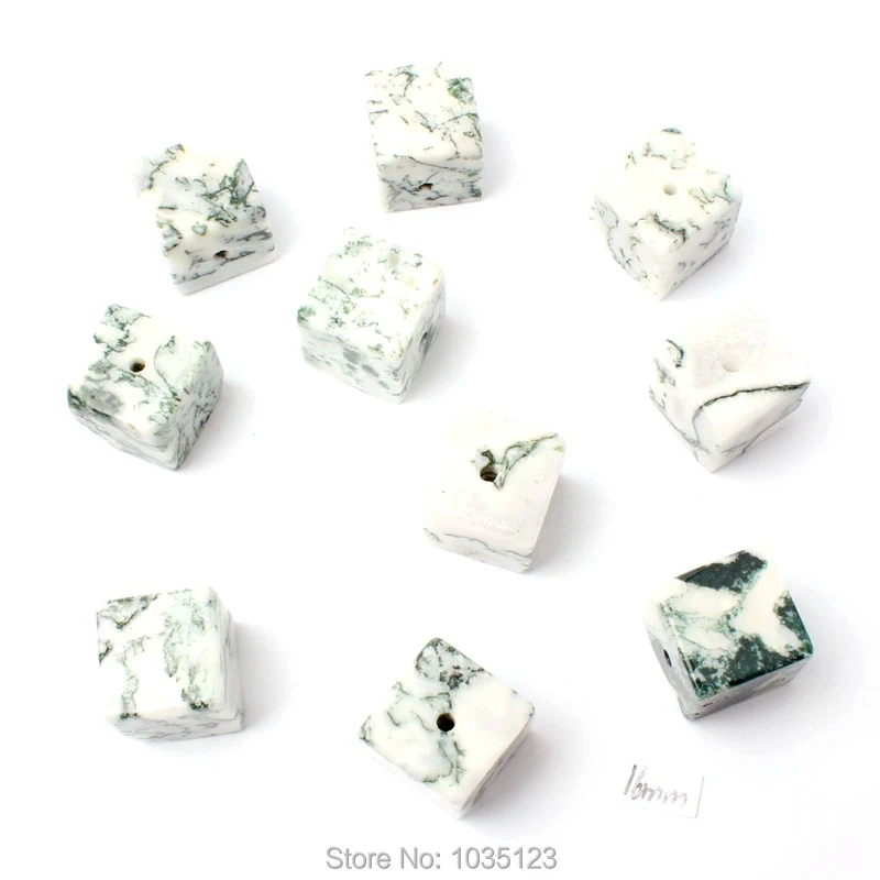 Высокое качество 16 мм натуральный смешанный цвет Агаты квадратной формы