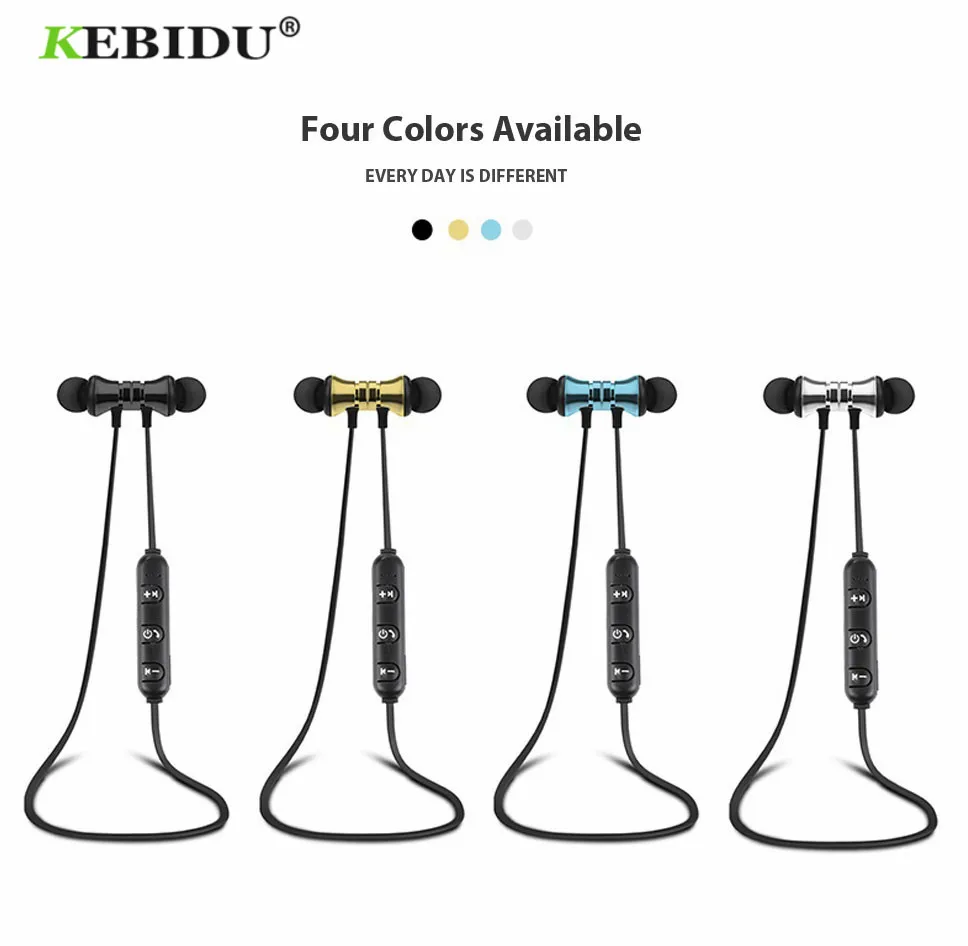 Магнитные Bluetooth-наушники Kebidu XT11 беспроводные наушники с микрофоном для iPhone Xiaomi