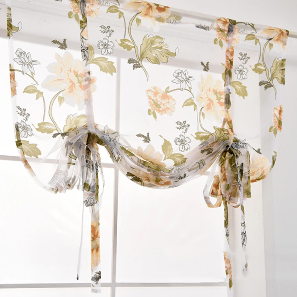 Пион Цветочные отвесные занавески цветочный занавес для кухни гостиной спальни