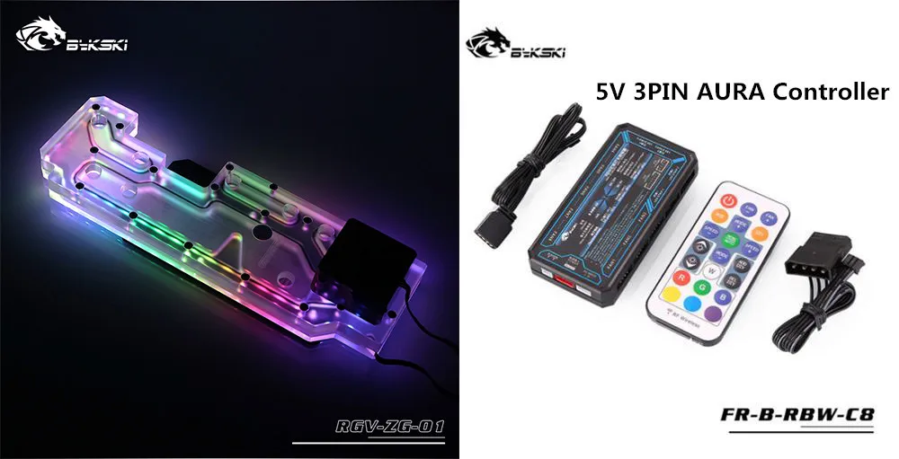 5V Control Kit Bykski водяное охлаждение шасси акриловые водные пути доски дефлектор для Zidli ZG01 шасси дополнительно 5 в A-RGB/12 в RGB RGV-ZG-01 - Цвет лезвия: 5V Control Kit