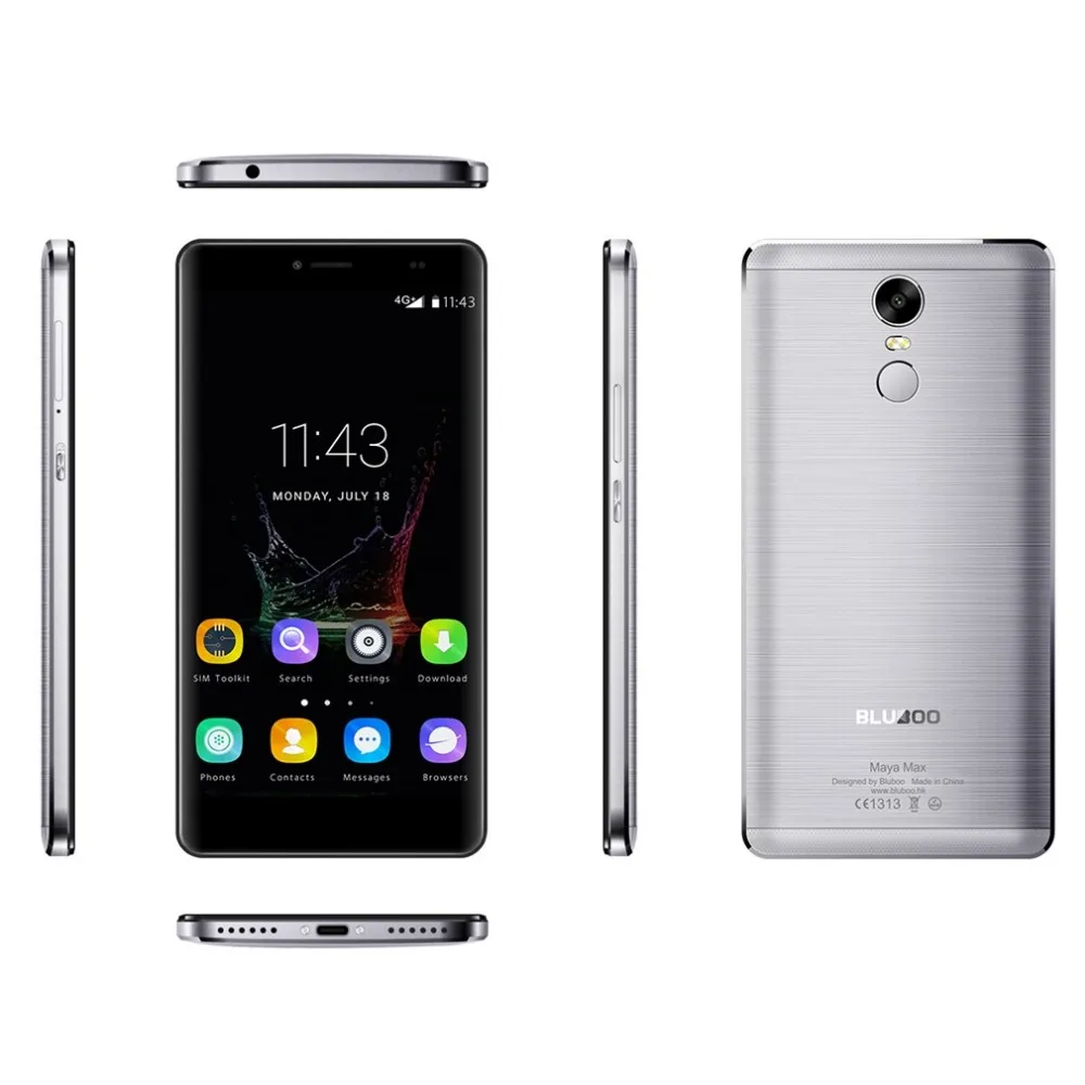 BLUBOO Майя Max 4G Мобильный телефон 6 0 дюймов HD Android mtk6750 восемь ядер 3G RAM 32G ROM