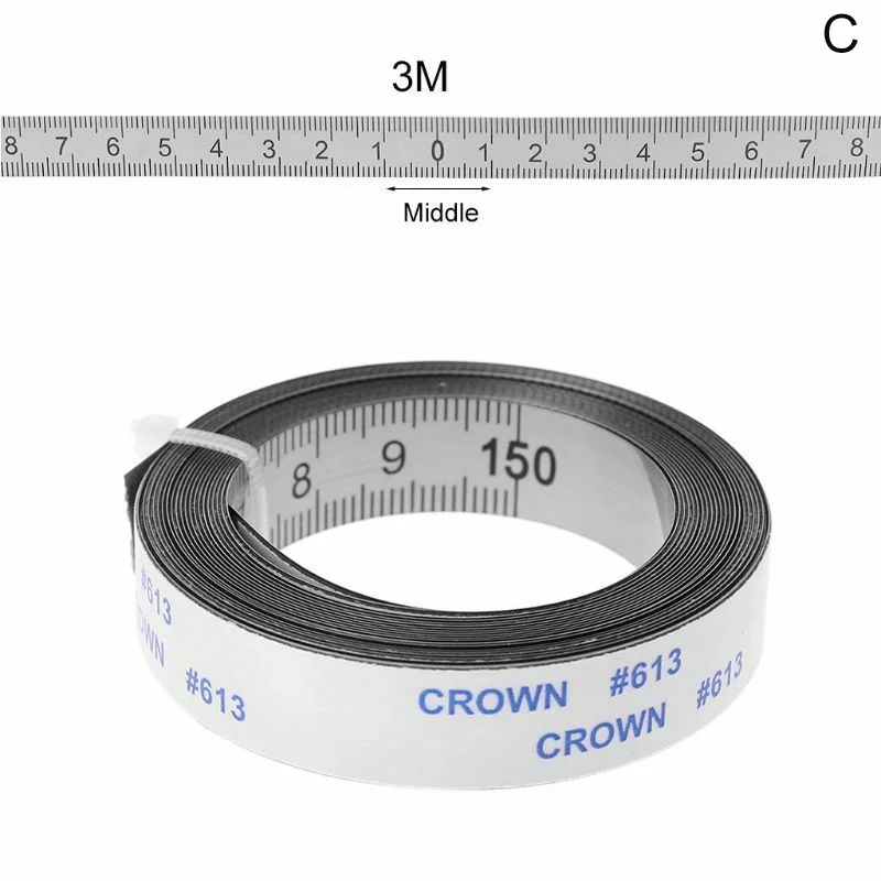 Самоклеящаяся Метрическая рулетка из нержавеющей стали 1/2/3 м|Рулетки| |