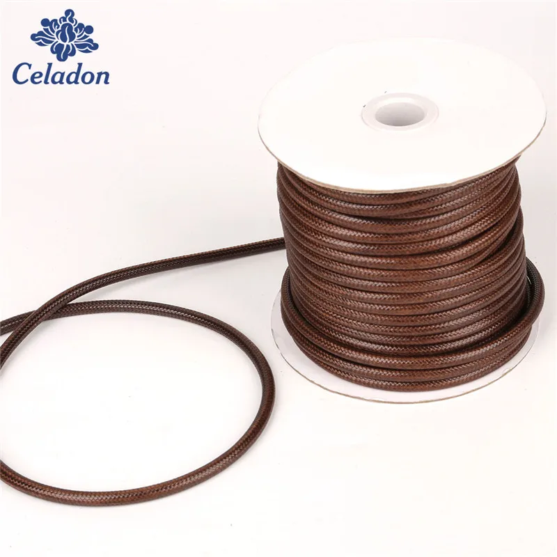 Новый Диаметр Вощеная нить полиэстер Корея шнур Экологически чистая сделай сам ожерелье браслет Ювелирная