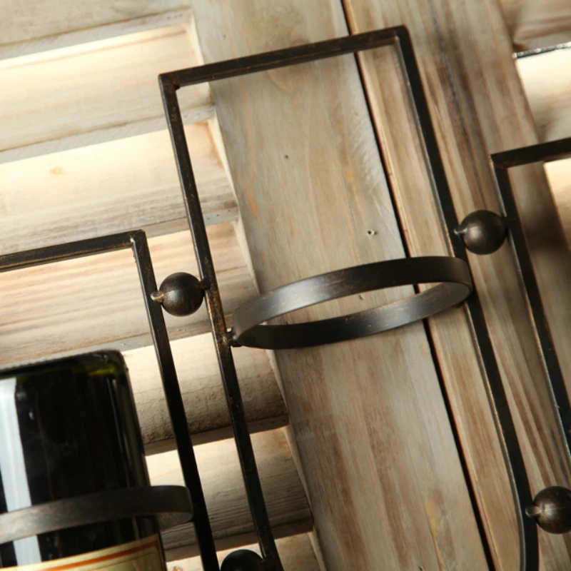 Металлический Железный настенный держатель для вина | Дом и сад