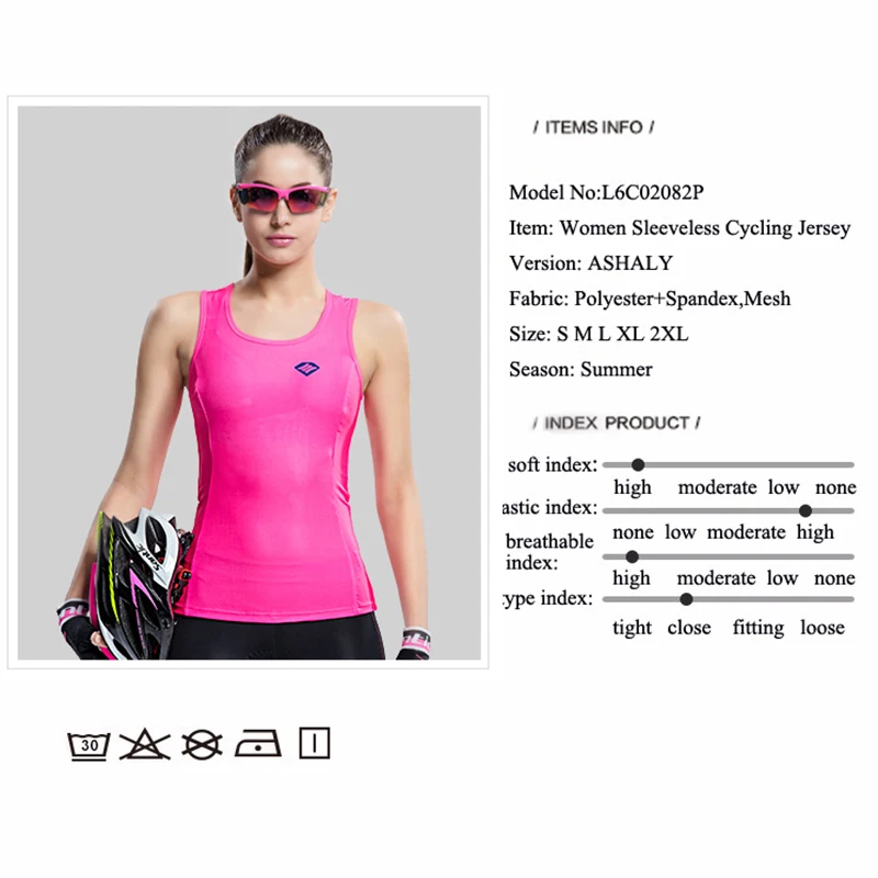 Santic жилет отражающий для велоспорта быстросохнущая велосипед Для женщин без