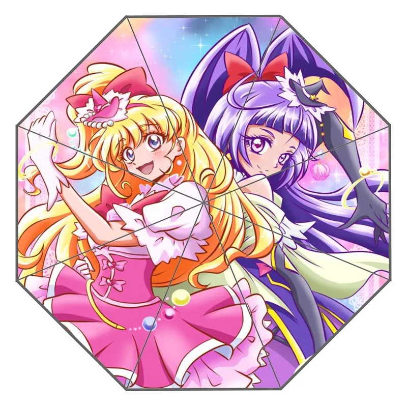 Пользовательский улыбка precure работа зонтик солнечный и дождливый солнцезащитный крем анти-УФ-зонтик# QAZ098K - Цвет: Umbrella