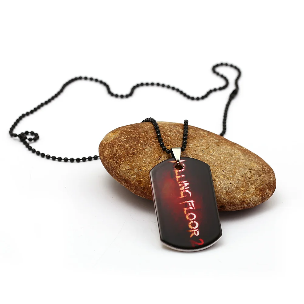 Killing Floor 2 брелок металлический Dog Tag ожерелье из бусин цепочка сплава Keyring Мужская