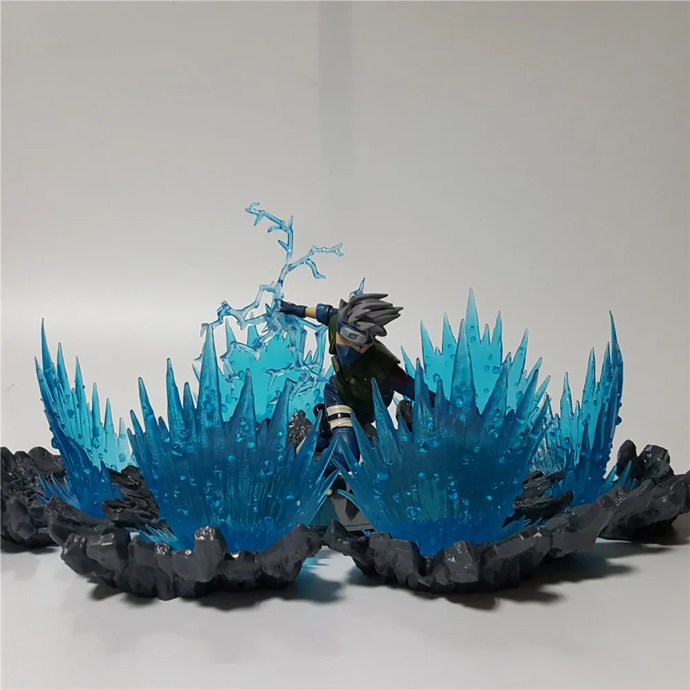 Наруто Senju Tobirama Фигурка DIY светодиодный ночной Светильник Аниме Фигурка Наруто Tobirama синий эффект ПВХ Модель коллекционные игрушки