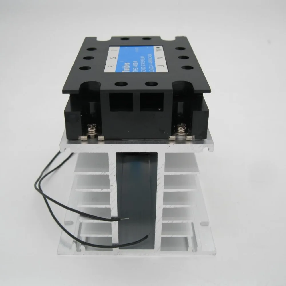 high quality Three Phase Solid State Relay SSR-60DA 3-32VDC to 30-480V AC SSR + Aluminum Heat Sink electric fan | Обустройство дома