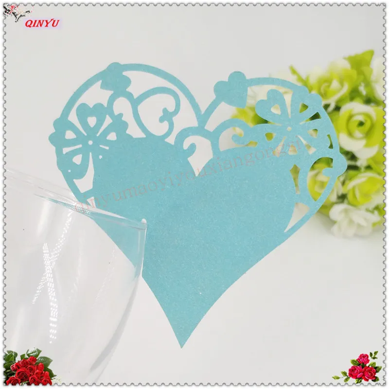 Лидер продаж карточка для чашек 100 шт./лот свадебные сувениры в форме сердца
