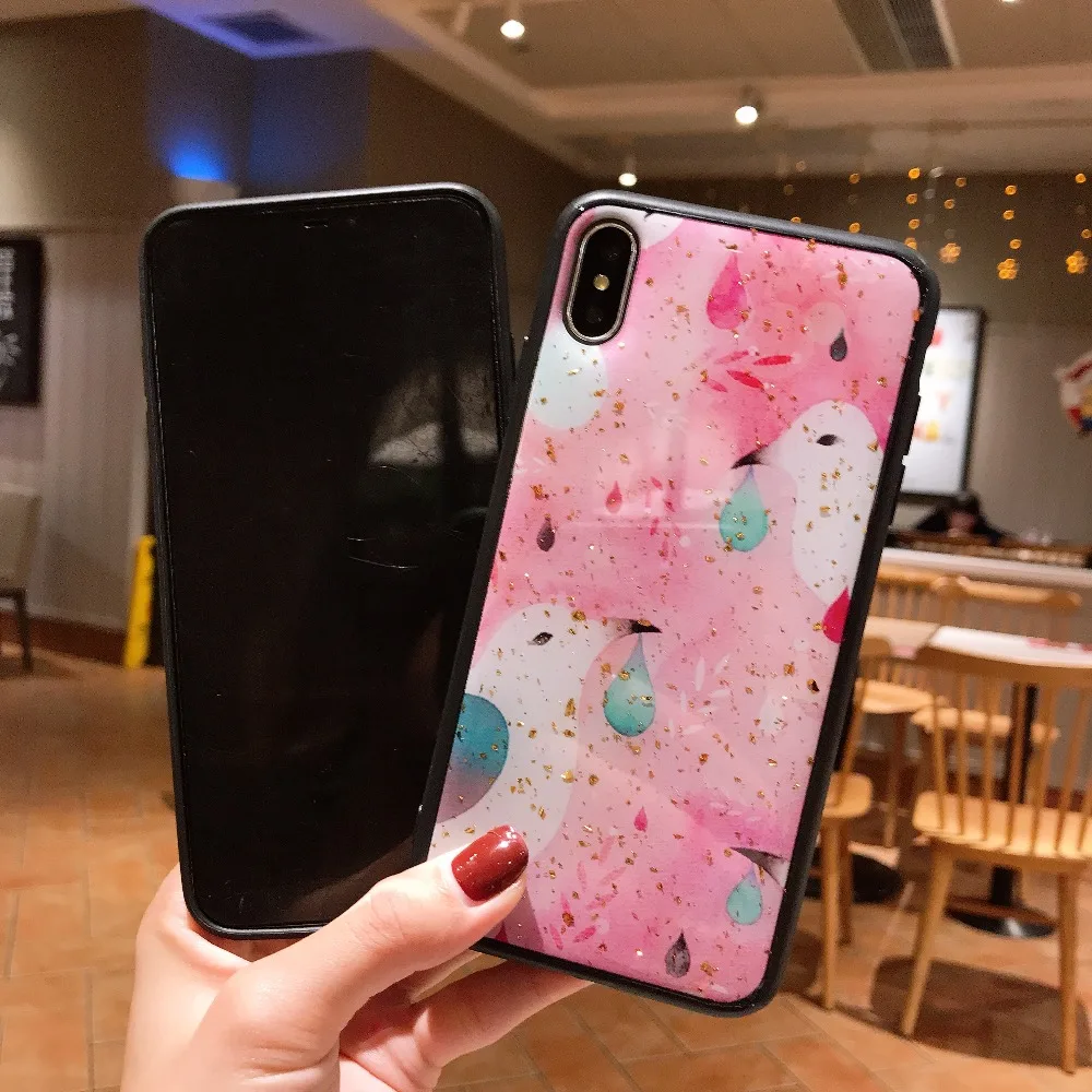 ORYKSZ роскошный Мультфильм Птица Блеск глянцевый чехол для iPhone X 7 8 плюс Чехол XS XR Max