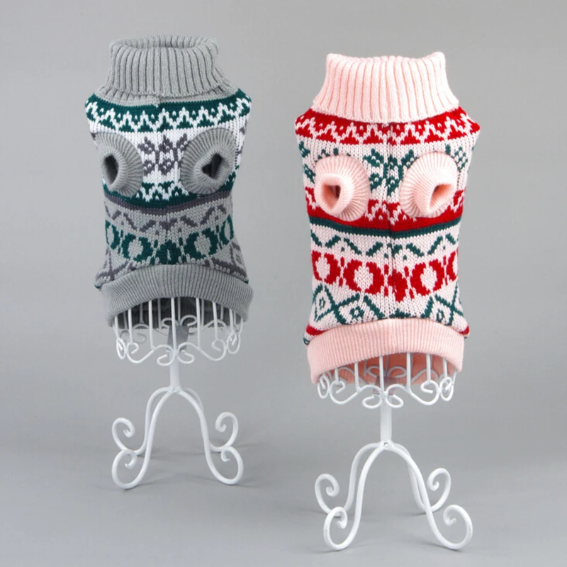 Casual Knitting Dog Sweater Warm Autumn Winter Pet Clothes Puppy Cat Coat Jacket For Small Apparel Costume Knitwear Mascotas |
