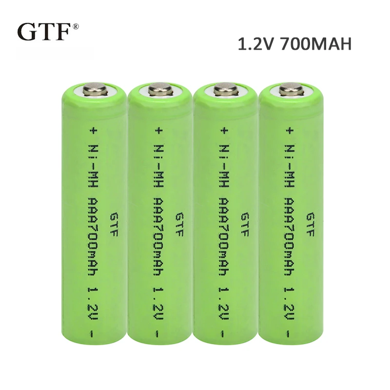 GTF 700 мАч 1 2 V AAA аккумуляторная батарея Новый Щелочная для светодиодные