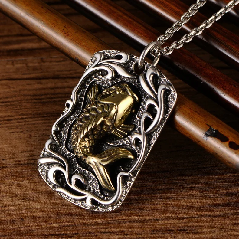 

925 sterling silver jewelry, every year, there are fish, small squid, lucky man, free shipping