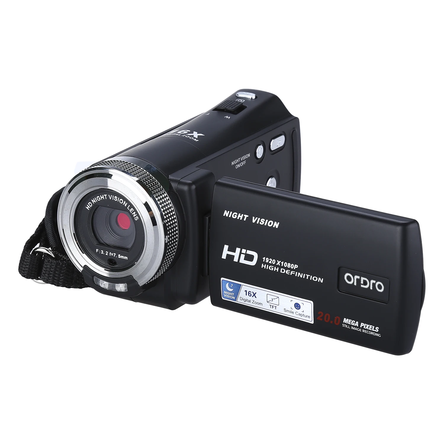 ORDRO HDV V12 3 0 &quotlcd 1080P FHD цифровая камера видеокамера 16x Zoom DVR IR ночного видения CMOS