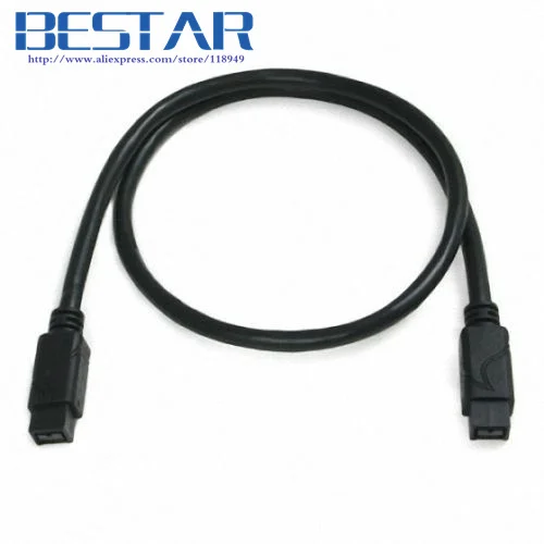 9 контактный/9 контактный BETA FireWire 800 кабель IEEE 1394 B 6 футов 1 8 м 180 см черный|firewire 800|ieee