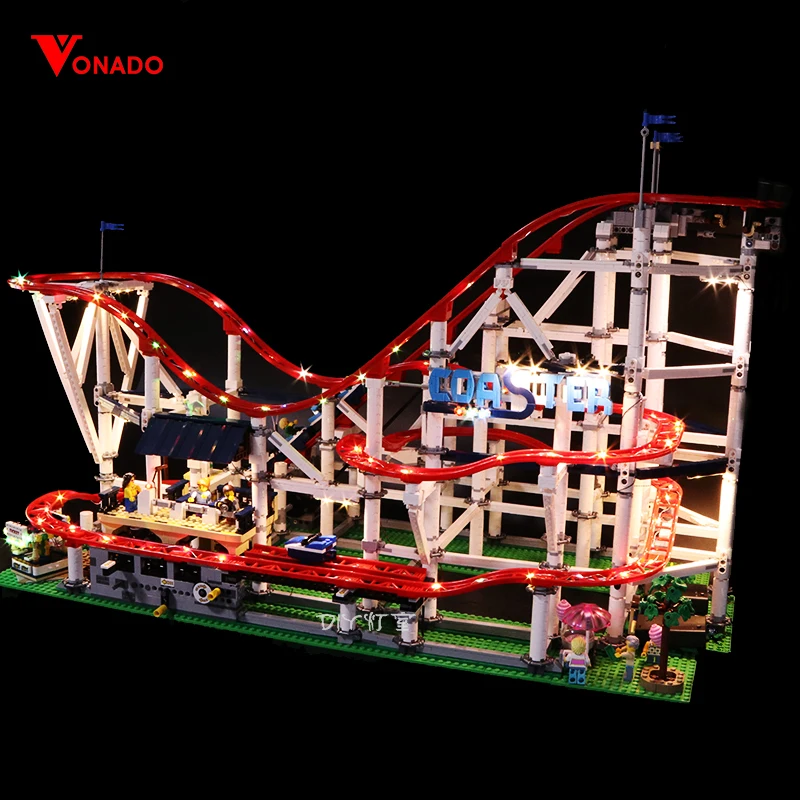 Светодиодный светильник совместим с Lego 10261 американские горки совместимый 15039