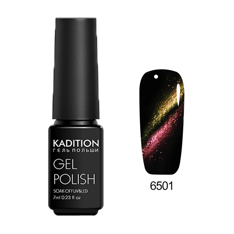 KADITION 7 мл Гель лак для ногтей замочить от магнитного 5D два цвета кошачий глаз Lucky LED