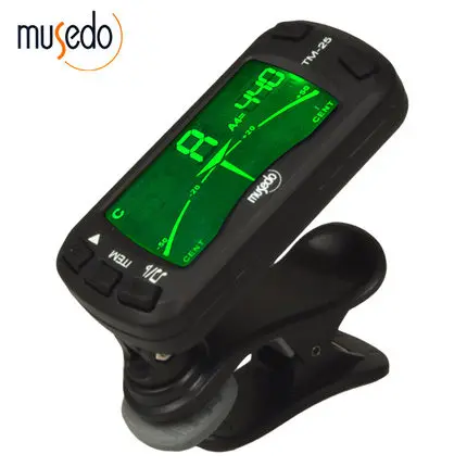 

Musedo Universal Mini 1.77" LCD 3-in-1 Clip-on Metronome Tuner TM-25 for Chromatic Guitar Bass Violin and Ukulele