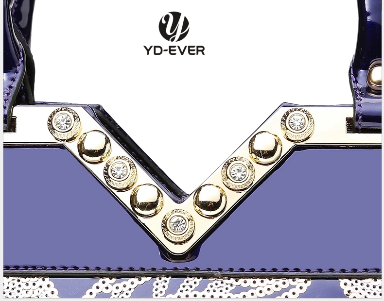 Женская сумка из лакированной кожи брендовый роскошный модный тоут-клатч на