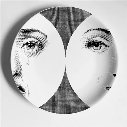 6/7/8 Дюймов Мода из Милана, Fornasetti таблички дома декоративная тарелка Декор на стену посуда арт фарфоровое блюдо украшение дома - Цвет: 29