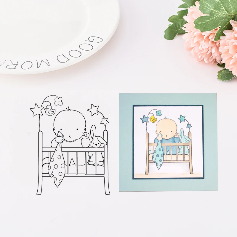 Детский прозрачный чистый силикон штамп/печать для DIY Скрапбукинг фото украшение