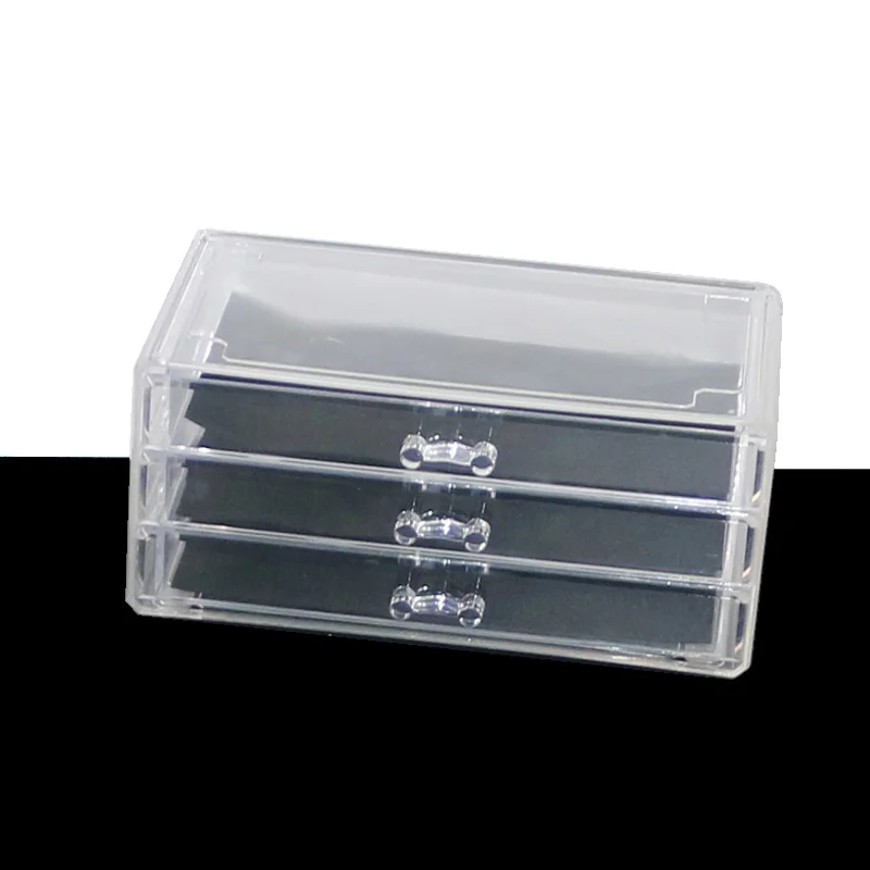 3 drawers Многофункциональный органайзер для макияжа, коробка для хранения ювелирных изделий, косметический Органайзер, прозрачный пластиковый держатель для хранения косметики, коробка - Цвет: 3 drawers