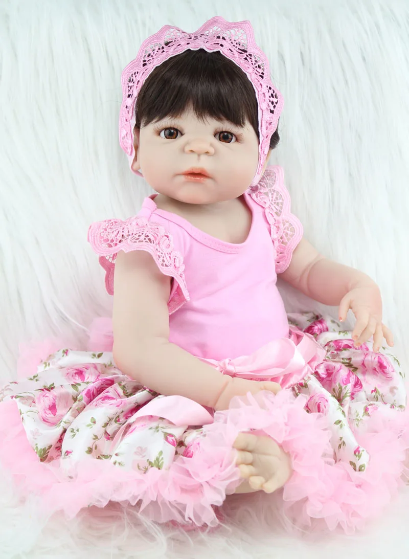 55 см Силиконовая Кукла Reborn Bebe Реалистичная 22 &quotвиниловая кукла для
