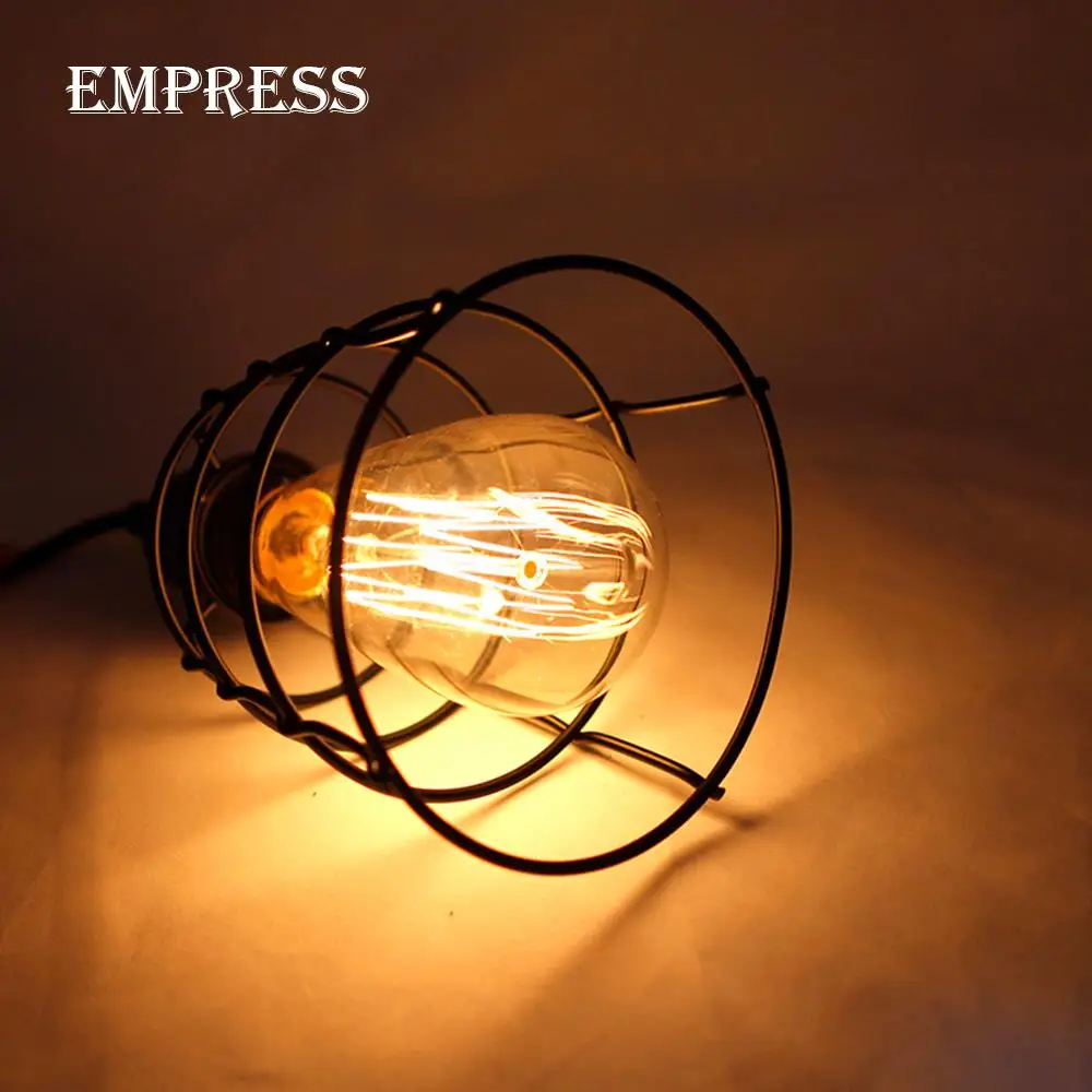 Vintage Pendant Lights E27 Nordic Black Iron Retro Industrial Lamp Restaurant Bar Dining Hanging Light Fixtures Lighting | Лампы и