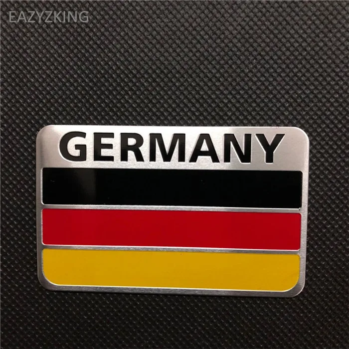 Germany 80x50mm EAZYZKING автомобильные наклейки с национальным флагом для Suzuki SX4 SWIFT Alto Liane Grand Vitara Jimny S cross Splash Kizashi Wagon R - Название цвета: Germany 80x50mm