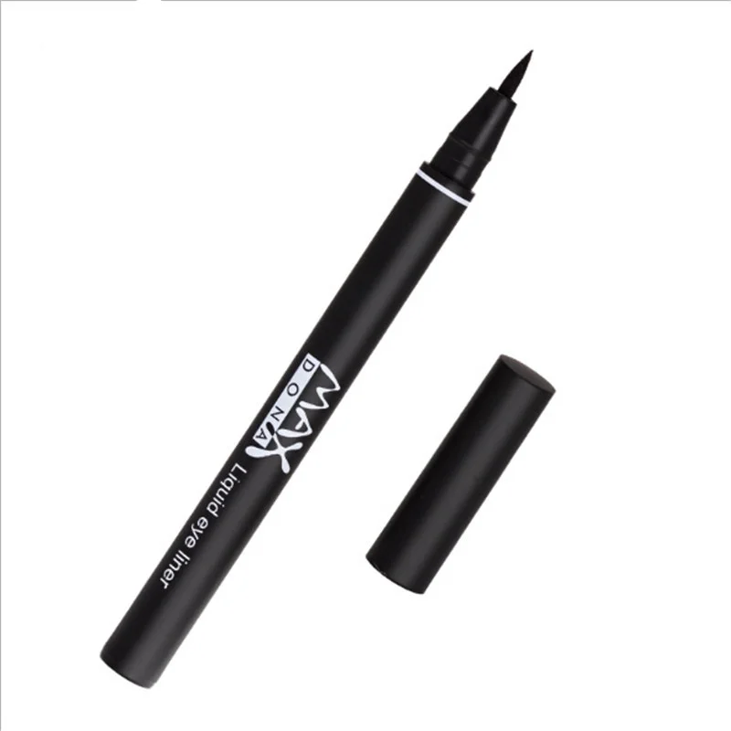 black 1PC Fashion Women Beauty Black Waterproof Eyeliner Liquid Eye Liner Pen Pencil Makeup Cosmetic Eyes Makeup Tools - Цвет: black